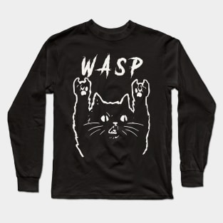 wasp metal cat Long Sleeve T-Shirt